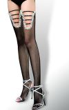 Fishnet & Lace Long Stockings with Diamond HD-S13