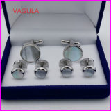VAGULA Super Quality Pearl Cufflinks Collar Studs Button Hl161282