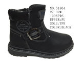 No. 51864 Black Color Kid's Shoes Winter Boots Baby Size