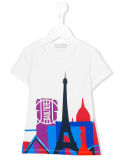 Custom Girl's City Picture Printed T Shirt