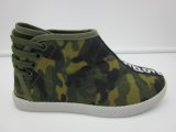 Deep Cut Women Camouflage Canvas Shoes with PVC Sole