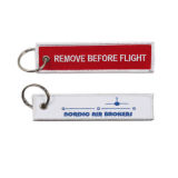 Hot New Product Custom Airlines Embroidery Keychain