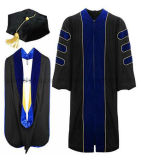 Custom High Quality Graduation Doctor Cap Tassel Dress Gown