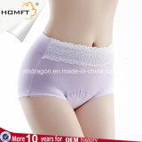 Ladies Cotton Plus Size Sanitary Underwear Physiological Abdomen Control Briefs Anti-Leakage Menstruation Panties