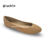 Lady Casual Flat Heel Snack PU Upper Ballerina Shoes