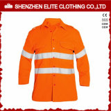 High Visibility Reflective Embroidery Safety Shirt Orange (ELTHVSI-13)