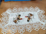 Fh-117 Lace Table Cloth Chicken Design for Easter
