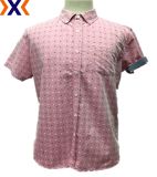 Yarn Dyed & Printed Slub Fab for Men Shirts W/ Single Pkt