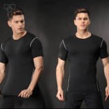 2017 Wholesale Custom Polyester Sleeve Sport Shirts Gym Sport Men T Shirt