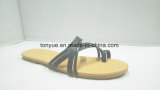 Women PU Simple Straps Flat Sandals