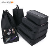 7 Pack Travel Bag Organizer Set Compression Packing Cubes with Laundry Shoe Toiletry Pouch