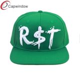 Green 3D/Full Embroidered Snap Back Hat Baseball Cap with Customized Logo