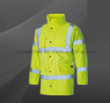High Visibility Traffic Roadyway Rain Men Waterproof Reflective Safety Jacket