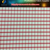 Red Gingham Nylon Stretch Yarn Dyed Check Shirt Fabric (YD1166)