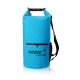 Outdoor PVC Waterproof Dry Bag with Exterior Zip Pocket