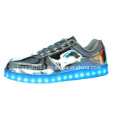 Sliver Colorful Light Stylish LED Shiny Men Shoe