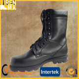 Good Quality Black Leather Men Boots Military