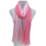 Fashion Ladies' 100%Cashmere Scarf Dipped Dying (14-BR390801-1.5)