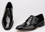 Italian Mens Leather Black Formal Dress Shoes for Business Office