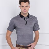 100%Combed Cotton Fashion Europe Market Mens Stripepolo Shirt