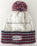 100%Acrylic Knitting Hat with Woven Label for Sport Club (HJB111)