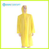 Long Sleeve Yellow Disposbale Raincoat