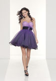 Classic Style Strapless Purple Short Sexy Party Dresses (PAD0001)