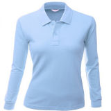 Lady's Long Sleeve Polo Shirt for Women