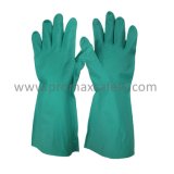 13mil Unlined Green Nitrile Work Gloves with Ce Certificate