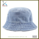 Custom Washed Brushed Cotton Denim Bucket Hat