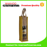 Cheap Jute Bags for Red Wine Bottles with Durable Handle