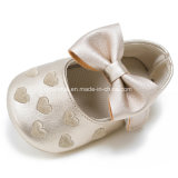 Colorful Baby Soft PU Shoes with Big Lovely Bowknot