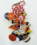 Custom Carnival Crown Medal with Colored Rope Medal