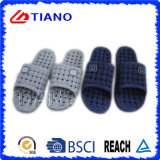 Simple Style with Smile Rubber Patch PVC Bathroom Slippers (TNK35772)