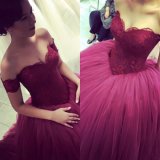 Lace Ball Gowns Sweetheart Tulle Tutu Wedding Party Evening Dress Sh3874