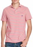 Mens Simple Style Classic Striped Cotton Polo Shirt