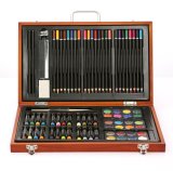 Painting and Drawing in a Wood Case - Makes a Great Gift for Children and Adults
