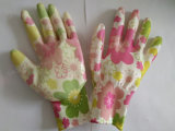 Garden Nitrile Coated Glove Labor Protective Safety Work Gloves (N6025)