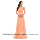 Long Strapless Sweetheart Special Occasion Dresses Chiffon Prom Dress