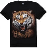 Men 3D Animal Latest Design Printed Cotton Summer T-Shirt (SY-0650)