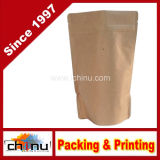 250g, 8oz Kraft Paper Stand up Zipper Coffee Bags Pouches with Valve (220070)