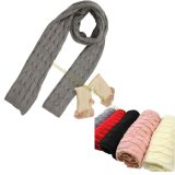 Unisex Fashion Character Plain Color Acrylic Knitted Shawls