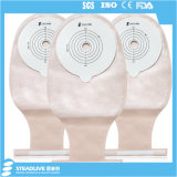 60mm One Piece Colostomy Stoma Bags with Integrated Closure Devices
