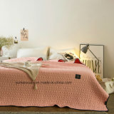 100% Cotton Red Quilted Quilt of American Style for Beddings