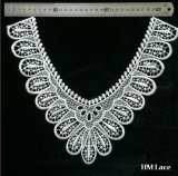 High Quality Water Soluble Lace Collar with Computer Embroidery Hm007