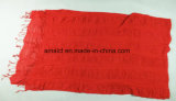 Fashion Dyed Crepe Shawl Crinkle Acrylic Scarf for Ladies (ABF22004021)
