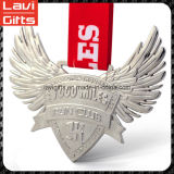Wholesale Custom Wing Shape Metal Medal with Ribbon