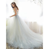 2017 Collection A-Line Tulle Wedding Dress Bridal Gown Dress (Dream-100005)