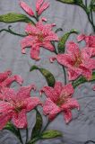 Flower Pattern Embroidery Fabric for Lady's Dressing and Home Textile
