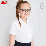 Hot Summer Sale Primary School Uniform Girls White Blouse